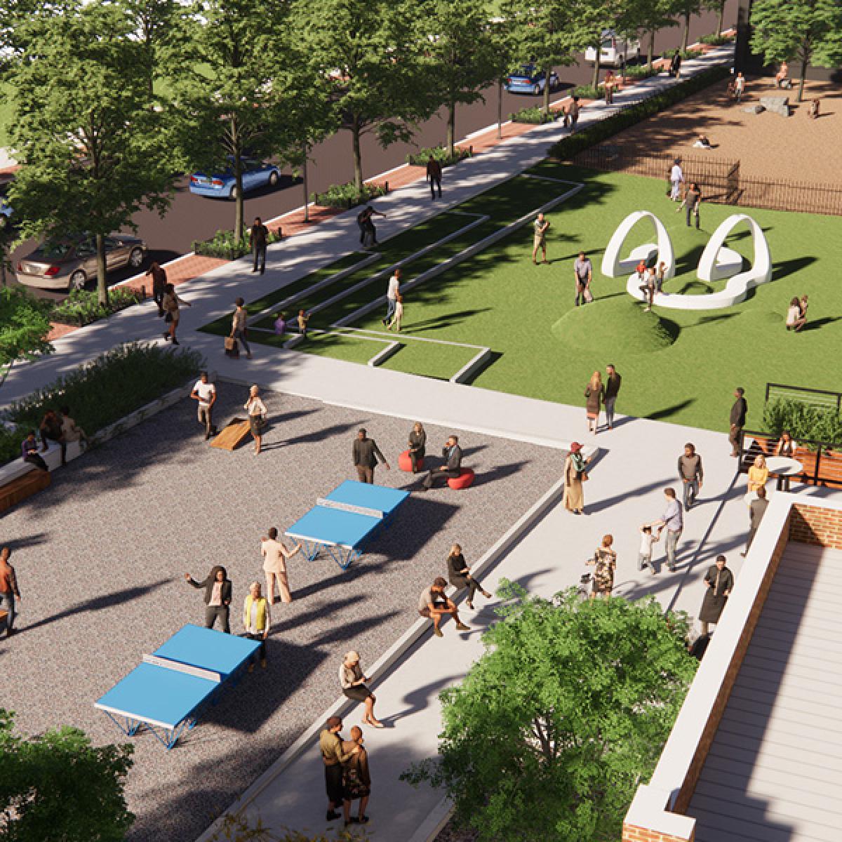 Dog park, 'outdoor rooms' to start construction in heart of